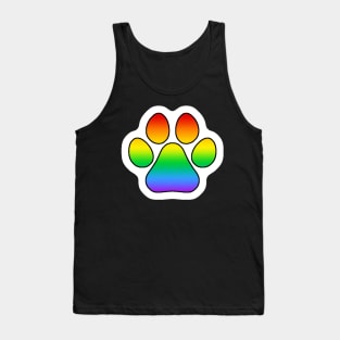 Rainbow Pride Paw Tank Top